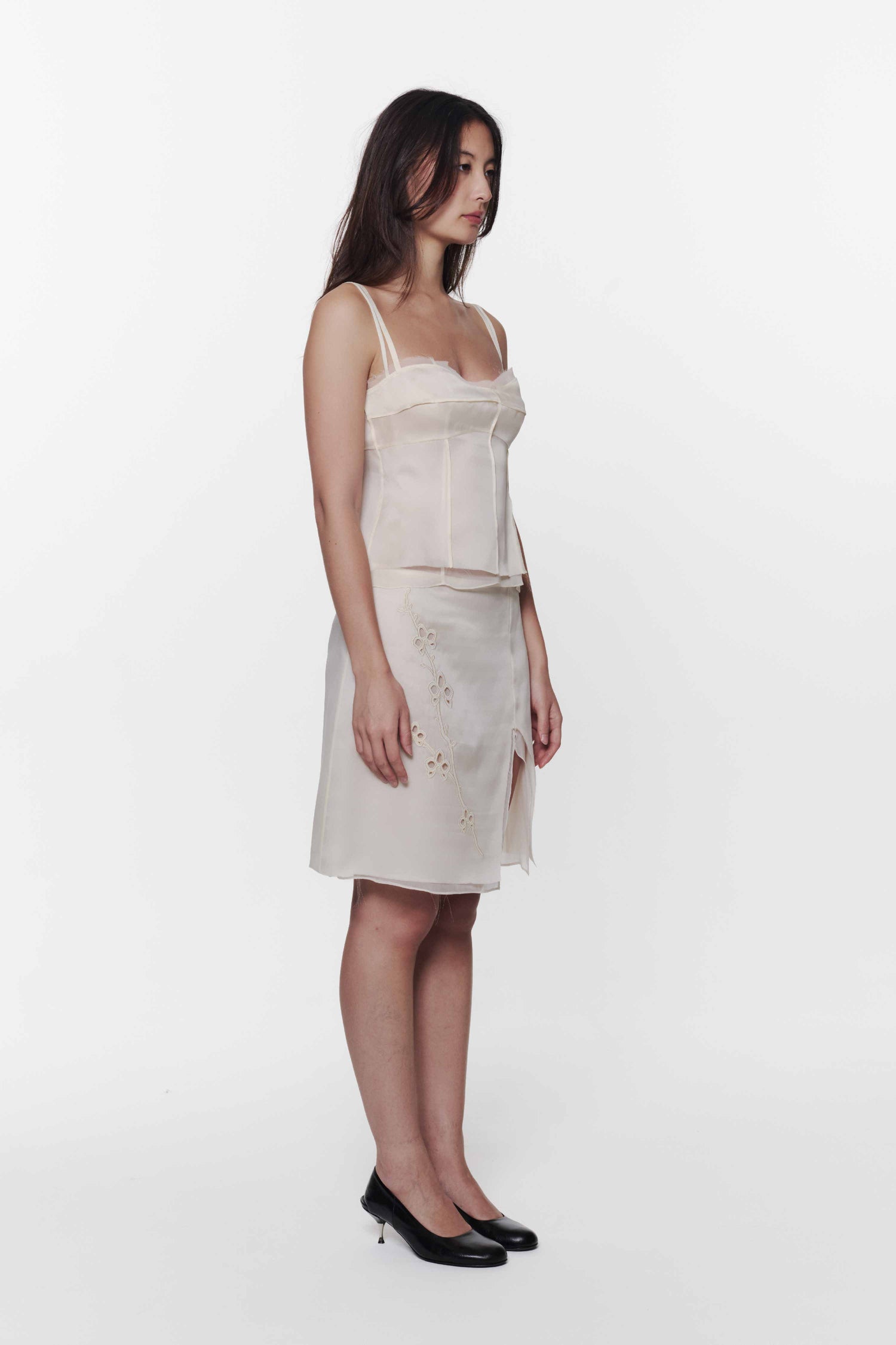 Orchid Appliqué Skirt