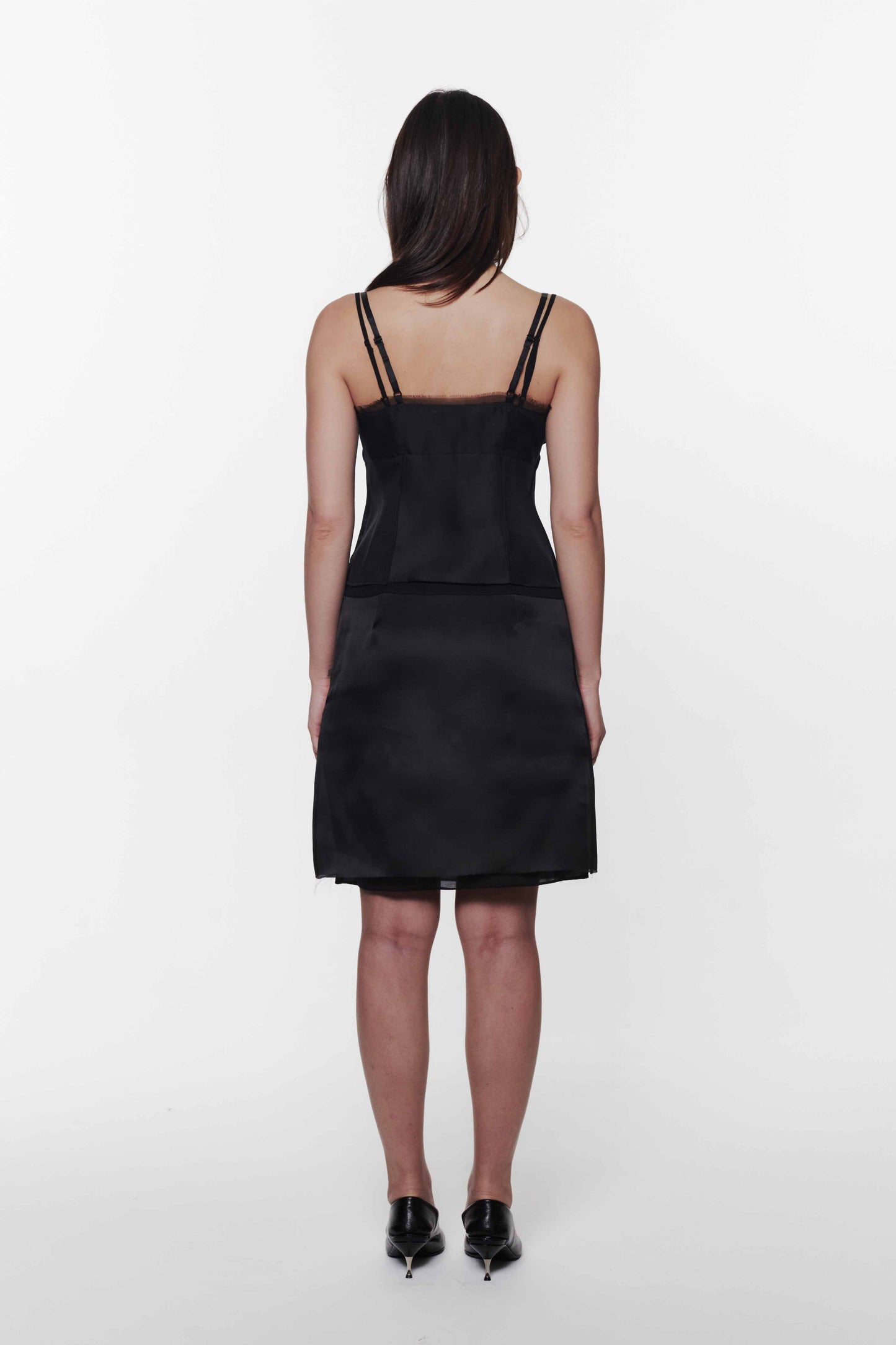 Black Orchid Appliqué Skirt