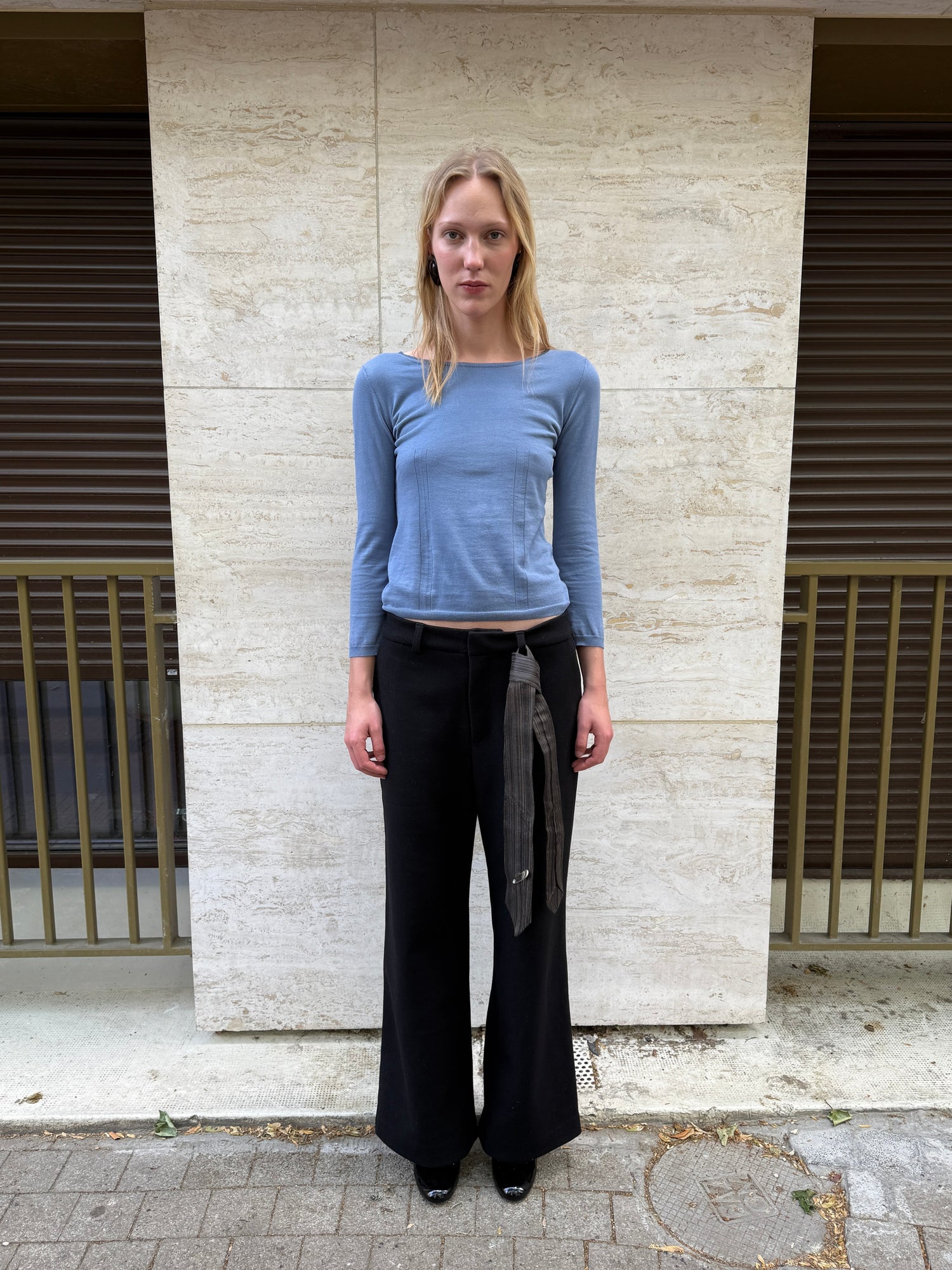 Round Neck Knit Top
